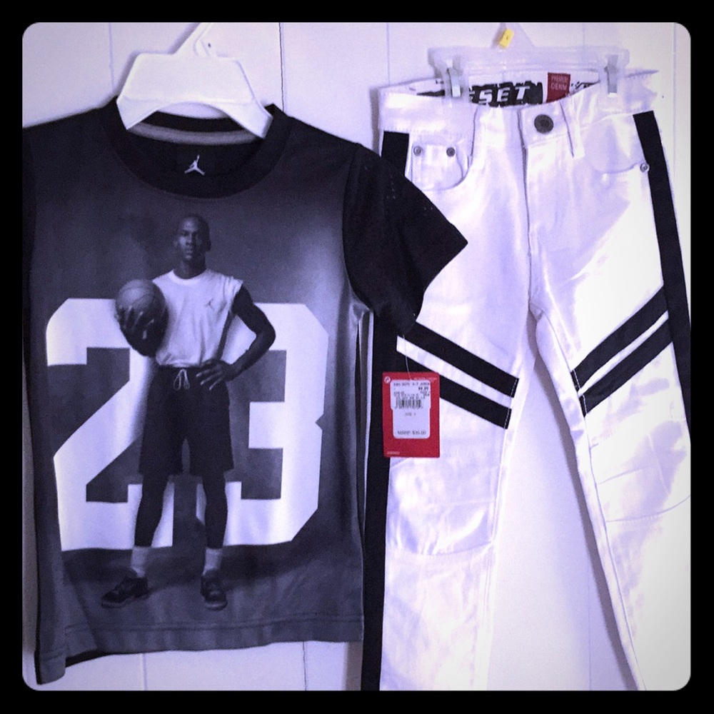 Kids Blk & White. Sz 6. 2Pc Outfit.